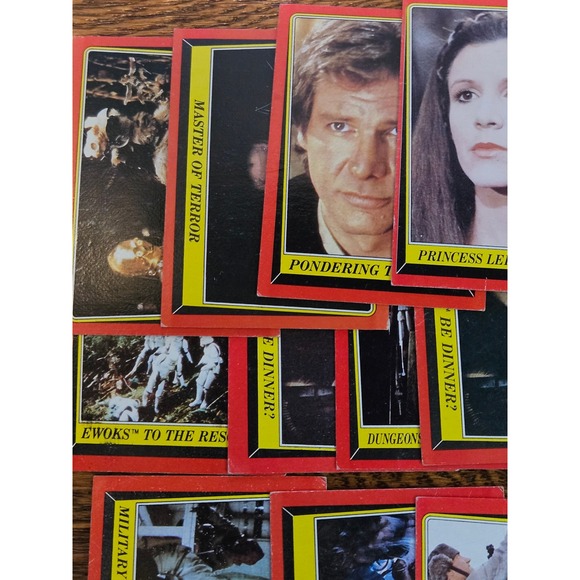 Vintage 1983 Topps Star Wars Return of the Jedi Red Border Trading Cards Lot 24 - Picture 4 of 6